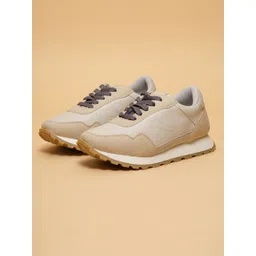 ERIDANI Women Colourblocked Suede Sneakers