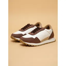 ERIDANI Women Colourblocked Suede Sneakers