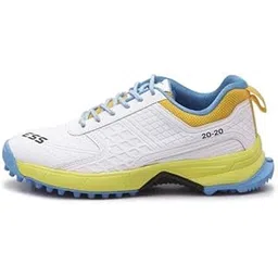 ESS Power 20-20 Cricket Shoes, White Navy Blue