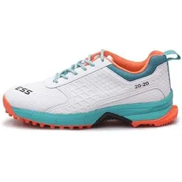 ESS Power 20-20 Cricket Shoes, White Navy Blue