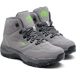 Everest-25 Men's Trekking Shoes | High-Neck Hiking Boots | Water-Repellent Suede Synthetic | High Grip Sole | EVA Midsole Cushioning Comfort