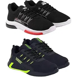 Exclusive Range of Casual Style Comfortable Sports Running Shoes for Men (Pack of 2) Multi