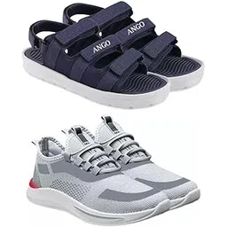 Exclusive Range of Premium Comfort Running Sports Shoes for Men (Pack of 2) Multi