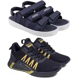 Exclusive Range of Premium Style Sports Running Shoes for Men (Pack of 2) Multi