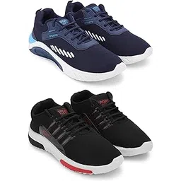 Exclusive Range of Stylish Comfortable Sports Running Shoes for Men (Pack of 2) Multi
