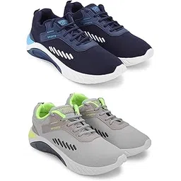 Exclusive Range of Stylish Performance Sports Running Shoes for Men (Pack of 2) Multi
