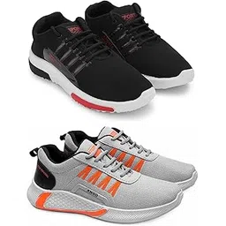 Exclusive Range of Stylish Sports Running Shoes for Men – Set of Two Multi