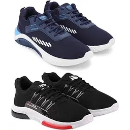 Exclusive Range of Trend-Ready Comfortable Sports Running Shoes for Men (Pack of 2) Multi