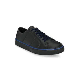 EXTRIMOS Men Black Textured Sneakers