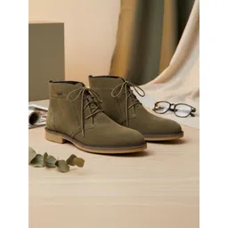 EZOK Men Round Toe Regular Boots