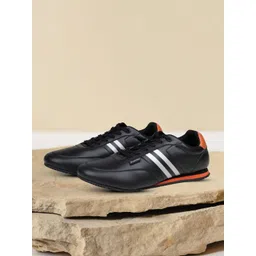 EZOK Men Striped Lace-Ups Sneakers