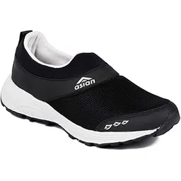 F-04 Running Shoes,Gym Shoes,Training Shoes,Walking Shoes,Sports Shoes for Men (Black, Numeric_8)