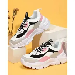 Fabbmate Casual Sports shoes White Sneakers for Women Girls White Shoes Sneakers For Women
