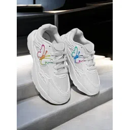 Fabbmate Casual Sports shoes White Sneakers for Women Girls White Shoes Sneakers For Women