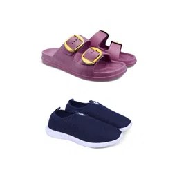 FABBMATE Women Sneakers With Flip Flops