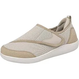 FABLOFT Womens Mesh Sneakers Soft Non Slip Soles Round Toe Walking Shoes 37 Khaki|1 Pair of Women Sneakers|Athletic| Womens Shoes |Clothing Shoes & Accessories