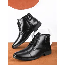 Fashion Victim Men Leather Mid-Top Regular Boots