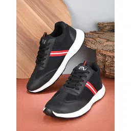 Fashion Victim Men Lightweight Mesh Memory Foam Insole Contrast Sole Sneakers