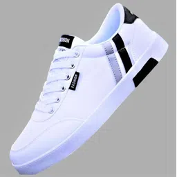 Fashionable Canvas Casual Partywear Outdoor Sneakers white Shoes Sneakers For Men