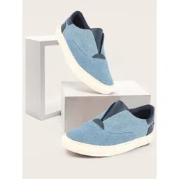 FAUSTO Men Anti-Skid Lightweight Canvas Slip-On Sneakers