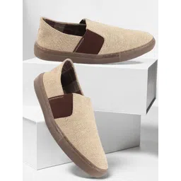 FAUSTO Men Canvas Slip-On Sneakers