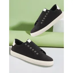 FAUSTO Men Lightweight Canvas Slip-On Sneakers