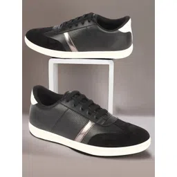 FAUSTO Men Lightweight Comfort Insole Contrast Sole Lace-UpsSneakers