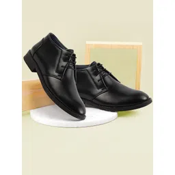 FAUSTO Men Round Toe Mid-Top Boots