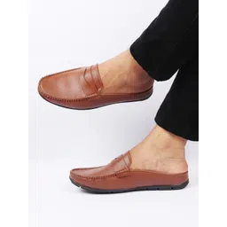 FAUSTO Men Tan Printed PU Sneakers