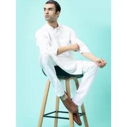 FAUSTO Men Tan PU Slip-On Sneakers