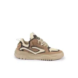 Fausto Men's Beige Casual Sneakers
