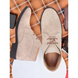 Fausto Men's Beige Chukka Boots
