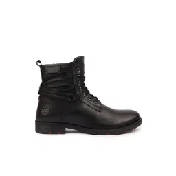 Fausto Men's Black Biker Boots