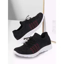 Fausto Men's Black Running Shoes