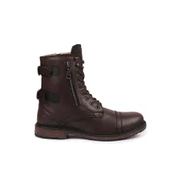 Fausto Men's Brown Biker Boots