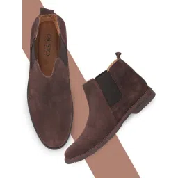 Fausto Men's Brown Chelsea Boots