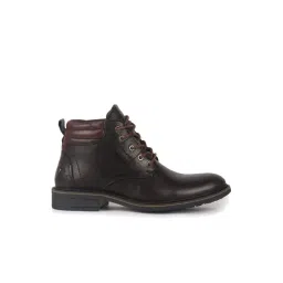 FAUSTO Men's Brown Derby Boots