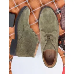 Fausto Men's Olive Chukka Boots