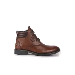 FAUSTO Men's Tan Derby Boots