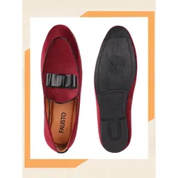 FAUSTO Textured Velvet Slip-On Sneakers