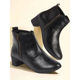 FAUSTO Women Block Heeled Regular Boots