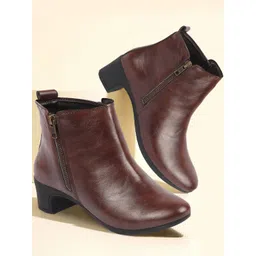 FAUSTO Women Block Heeled Regular Boots