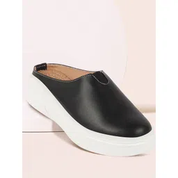 FAUSTO Women Colourblocked Lightweight PU Slip-On Sneakers