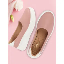 FAUSTO Women Heeled Lightweight Slip-On Sneakers