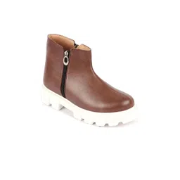 FAUSTO Women Heeled Mid-Top Chunky Boots