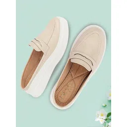 FAUSTO Women Round Toe Lightweight Slip-On Sneakers