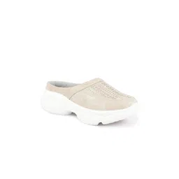 FAUSTO Women Woven Design Mule Sneakers