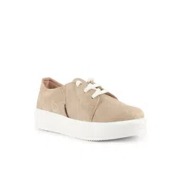 Fausto Women's Beige Casual Sneakers