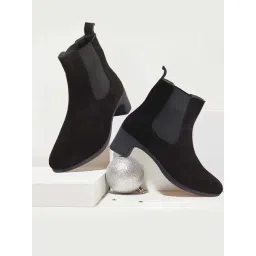 Fausto Women's Black Chelsea Boots