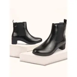 Fausto Women's Black Chelsea Boots